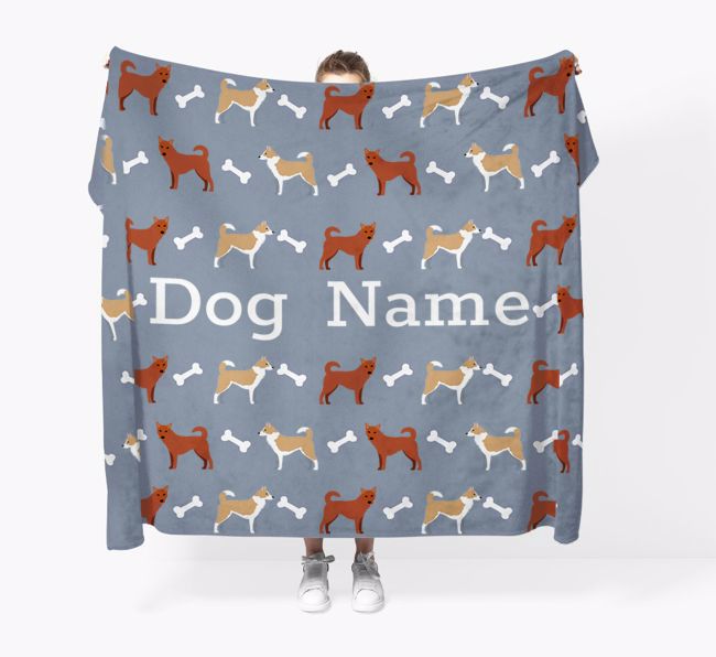 'Bone Pattern' - Personalized {breedFullName} Blanket